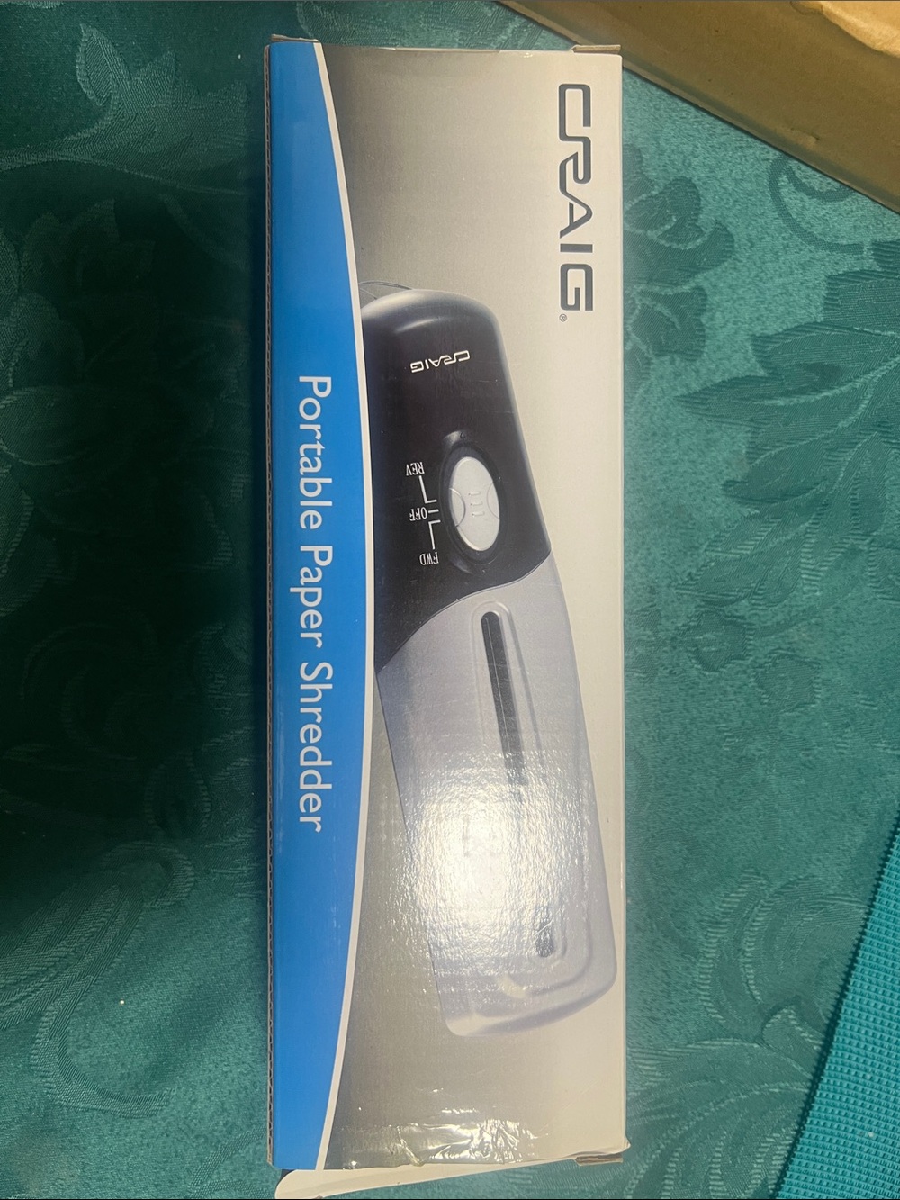 Craig Portable Paper Shredder - Black and Clear